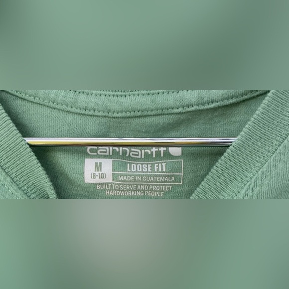 Carhartt Men's Mint Green Short Sleeve Tee loose fit - Picture 3 of 9